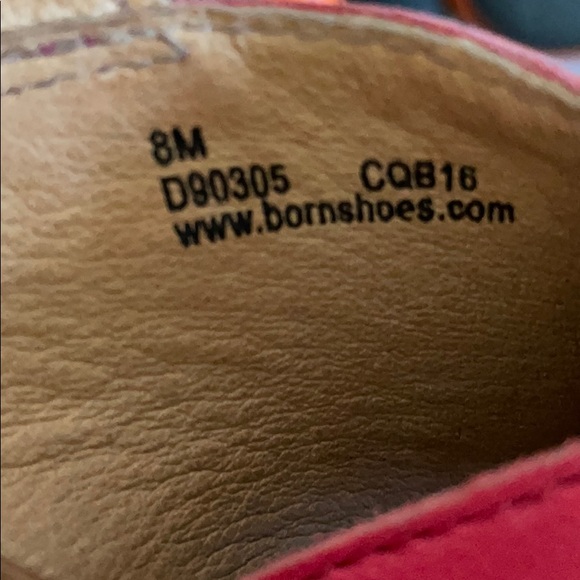 Red BORN wedge shoes - Picture 11 of 13